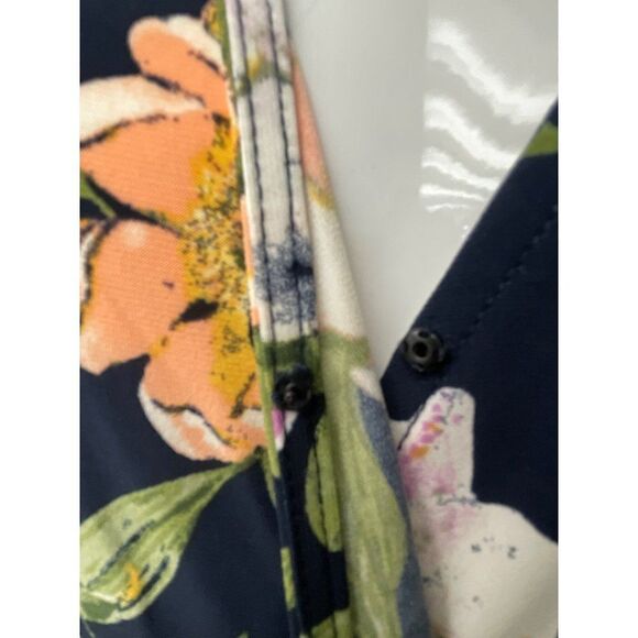 Roz & Ali Floral Surplice Neckline Dress Size 2XW - Picture 3 of 9